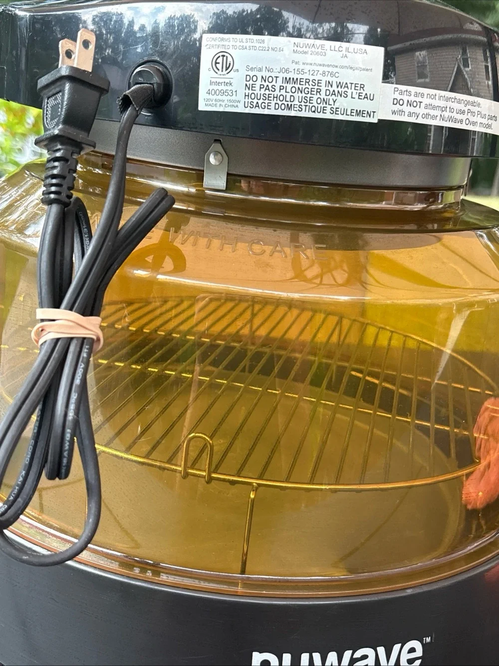 Nuwave Amber Halogen Countertop Oven - Amber/Black Model 20603
